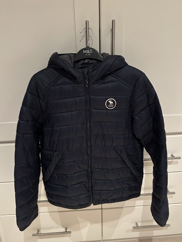 Boys abercrombie navy coat - boys,